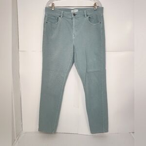 Loft Women's Modern Skinny Crop Green Sage Pants Size (14)(32)
